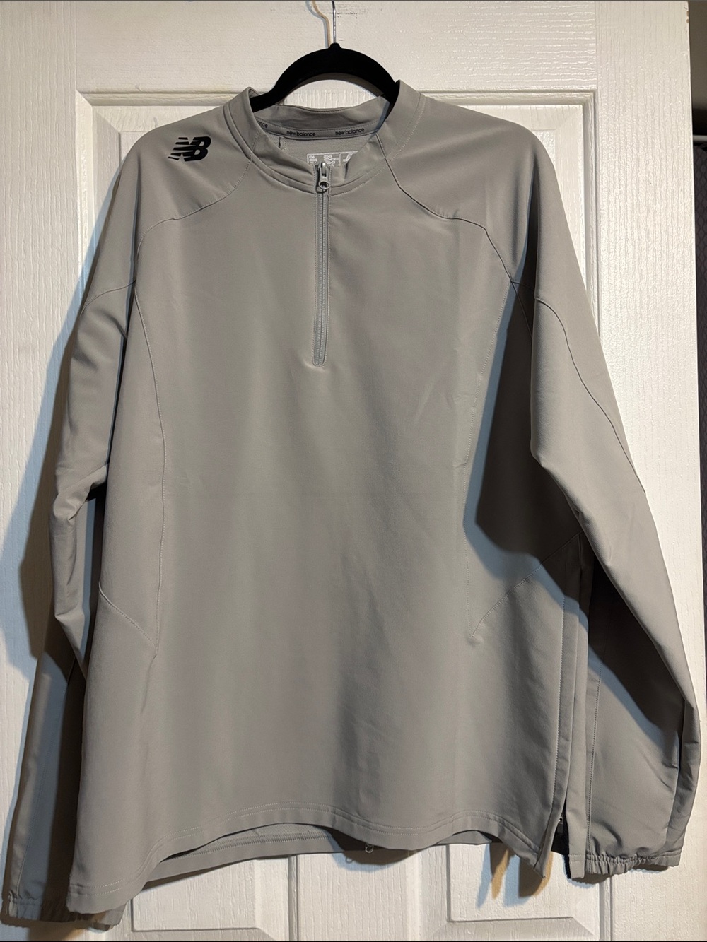 New Balance Light Gray Men's Half-Zip Performance Pullover